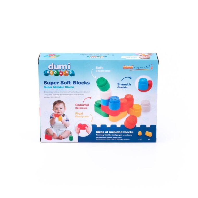 DumiBlocks, Super Miękkie Klocki, 16 szt.