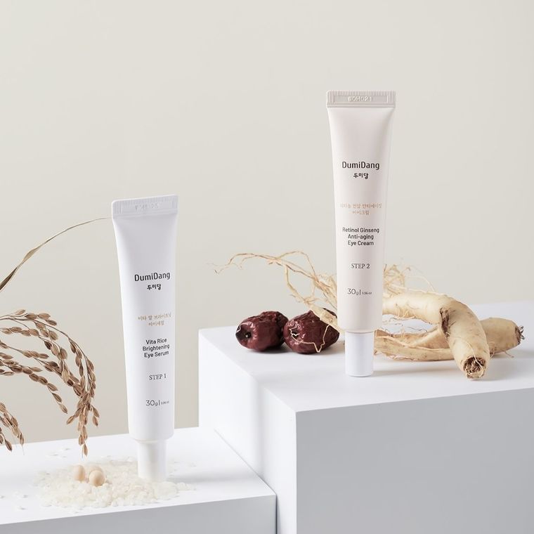 Dumidang, Rice & Ginseng Duo Eye Care, zestaw kremów po oczy, 2-30 g