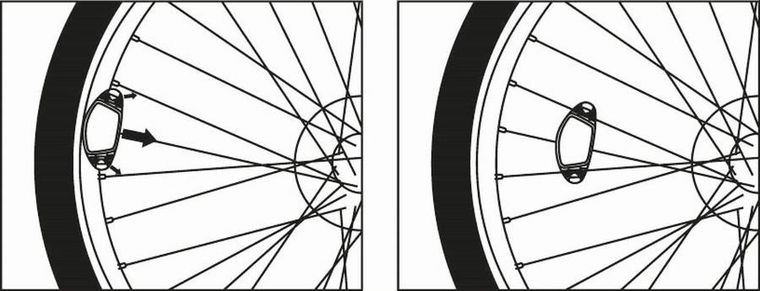 Dunlop, odblaski na koła, szprychy, 4 szt.