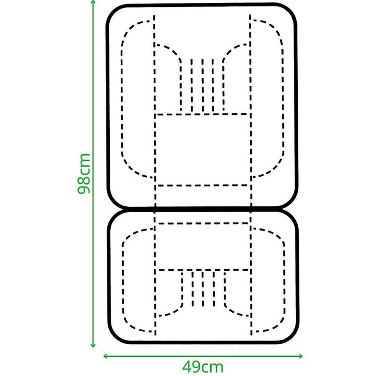 Dunlop, poduszka podgrzewana na fotel samochodowy, 12V, 35W/45W