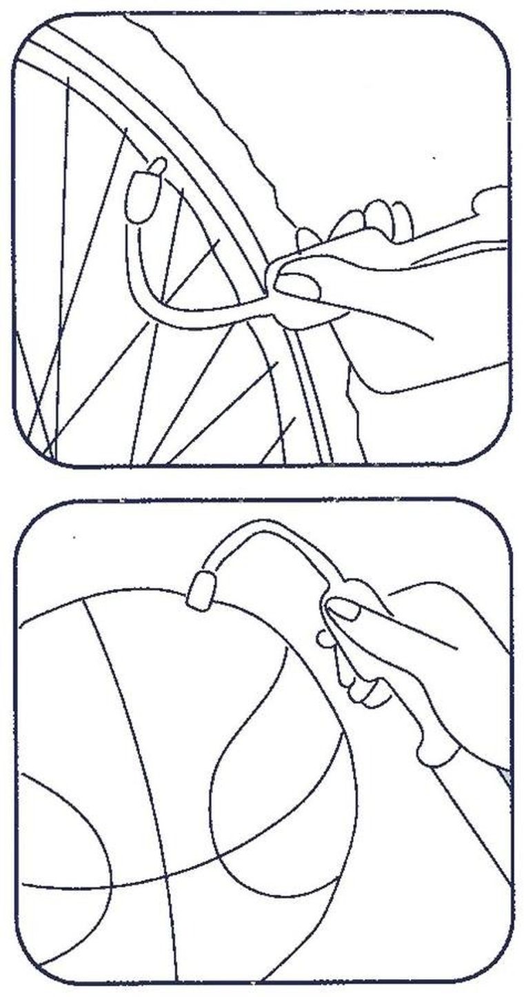 Dunlop, pompka do piłek z igłą i akcesoriami, dwukierunkowa, 23,5 cm