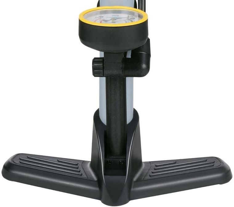 Dunlop, pompka warsztatowo-rowerowa, 230psi (16 bar) z manometrem, szara