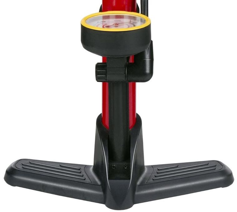 Dunlop, pompka warsztatowo-rowerowa, czerwony, 230 psi