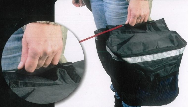 Dunlop, torba, sakwa rowerowa na bagażnik, granatowa, 26l