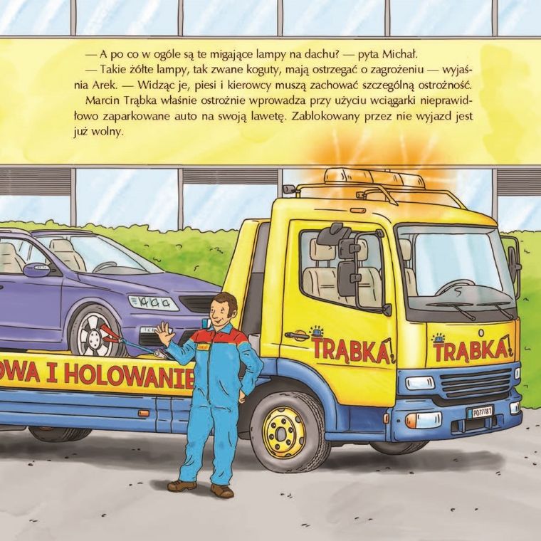 Duże pojazdy w mieście. Mądra mysz