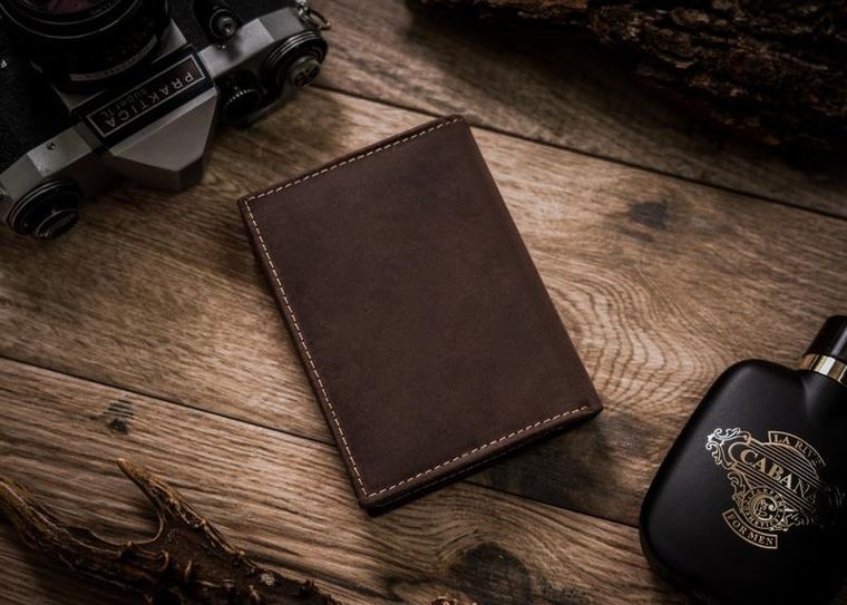 Duży, pionowy portfel męski ze skóry naturalnej, Always Wild