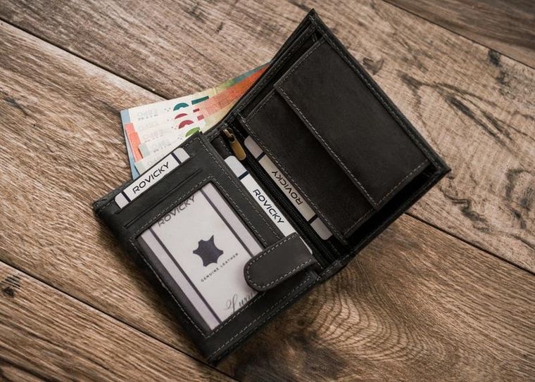 Duży, pionowy portfel męski ze skóry naturalnej, Always Wild