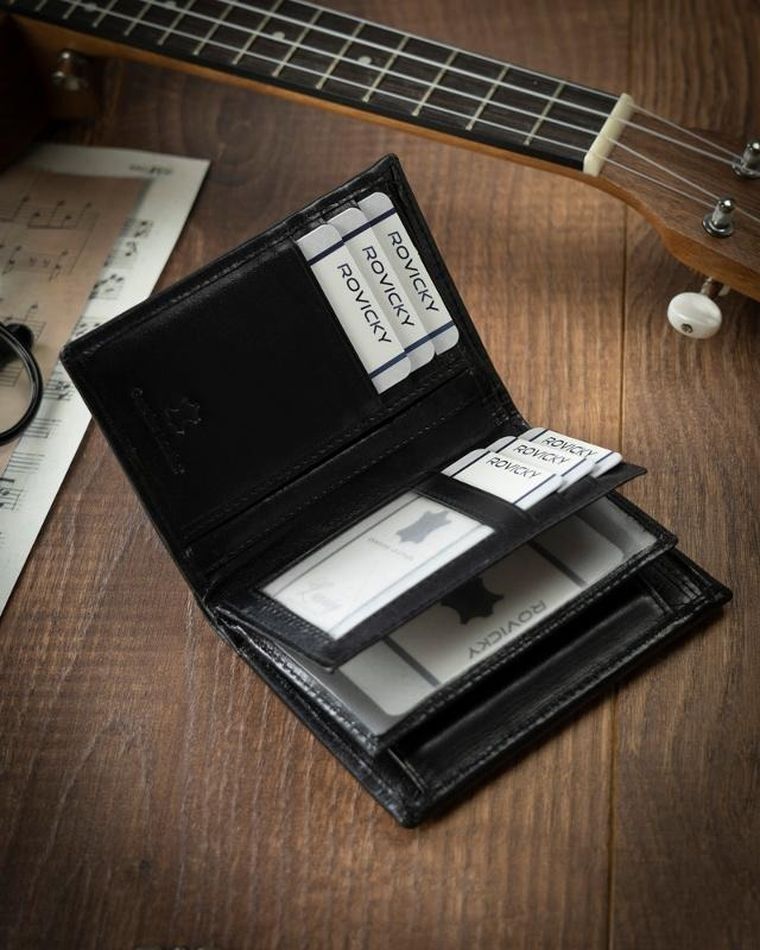 Duży, skórzany portfel z zabezpieczeniem RFID Stop, Cavaldi