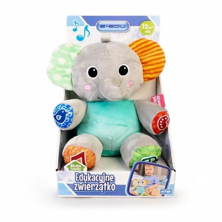 E-Edu, Edukacyjne zwierzątko, maskotka interaktywna, słonik