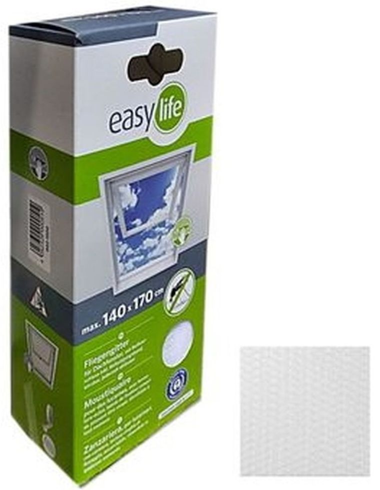 Easy Life Mako, moskitiera na okno połaciowe, biała, 140-170 cm