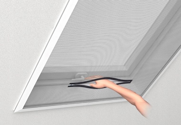 Easy Life Mako, moskitiera na okno połaciowe, czarna, 140-170 cm