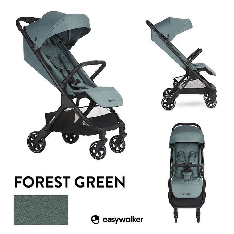 Easywalker, Jackey, kompaktowy wózek spacerowy, Forest Green