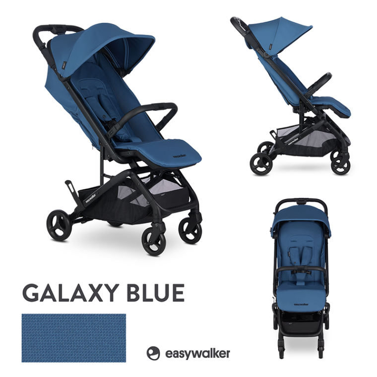 Easywalker, Miley, kompaktowy wózek spacerowy z torbą transportową, Galaxy Blue