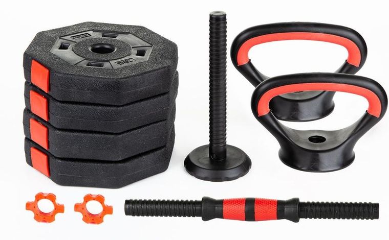 EB Fit, hantla kompozytowa, kettlebell, przyrząd do pompek 3w1, 10 kg