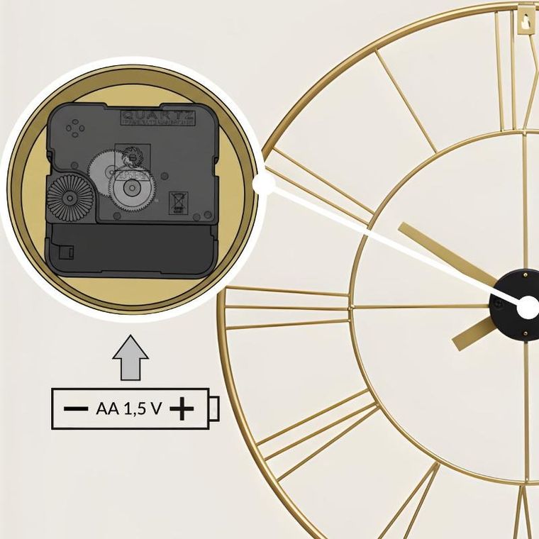 Edaxo, Aratio, zegar ścienny, 70 cm