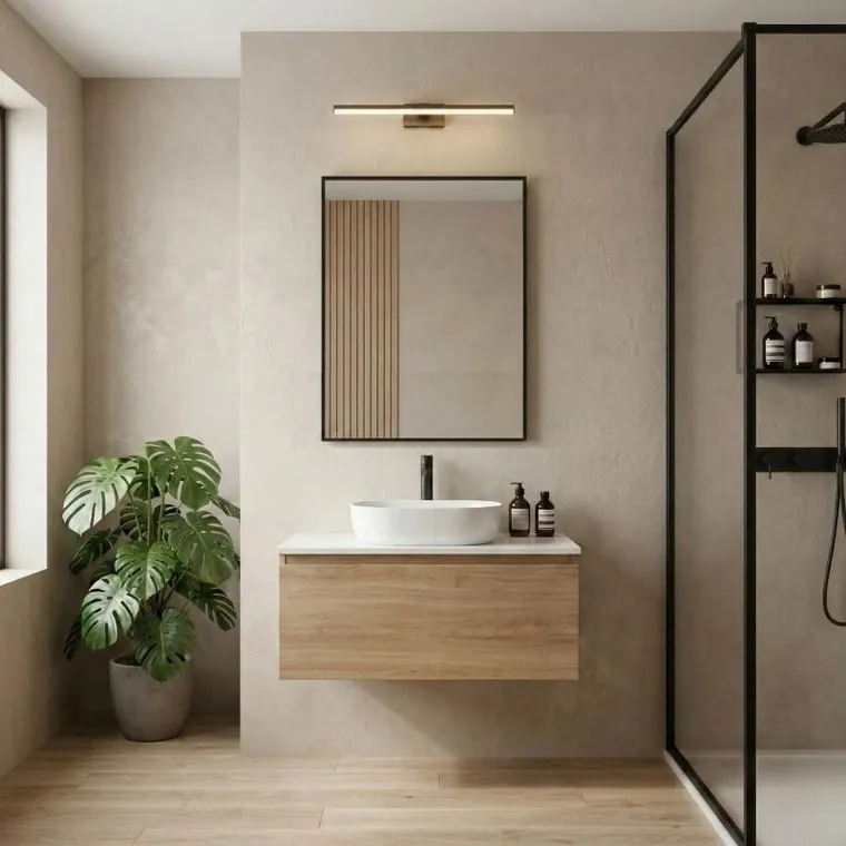 Edaxo, Skarp, lustro wiszące, prostokątne, 60-80 cm