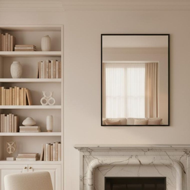 Edaxo, Vinkiel, lustro dekoracyjne, wiszące, 70-50 cm