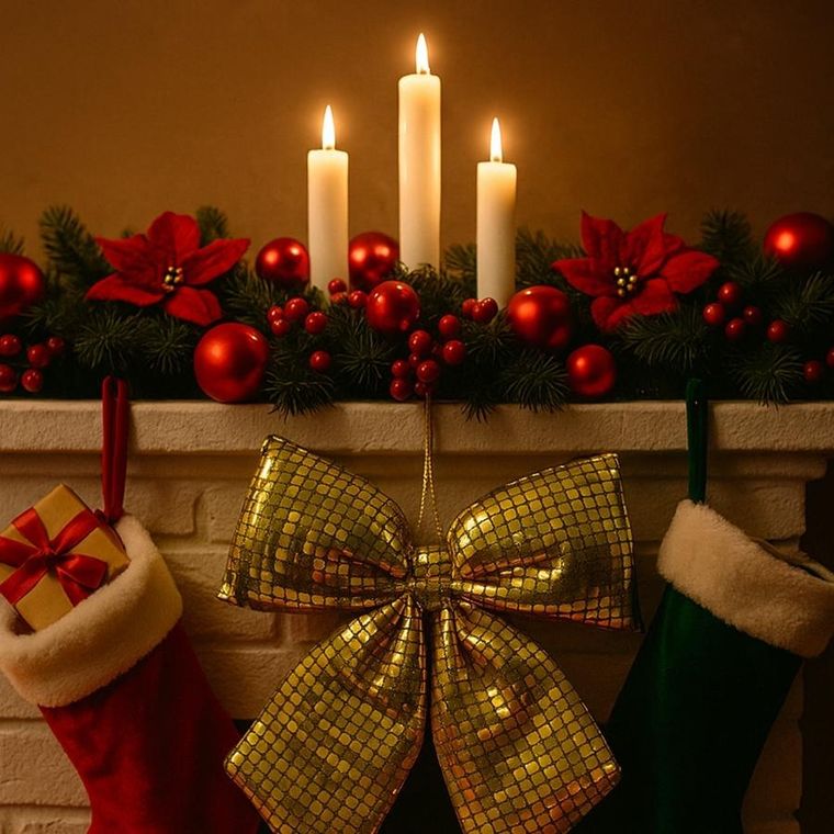 Edelman, Mica, kokarda dekoracyjna, złota, 30-34 cm