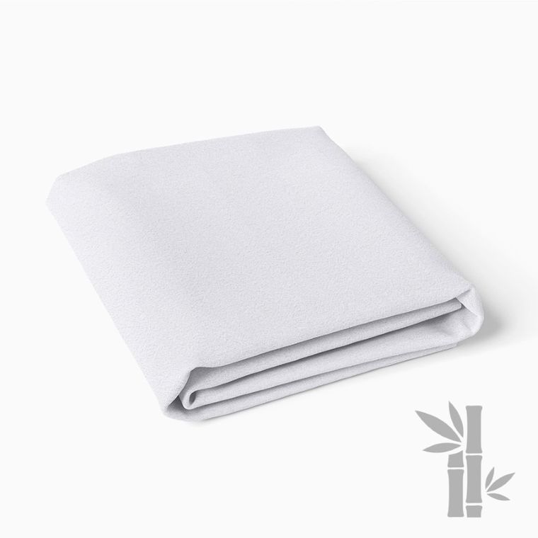 Eevi, prześcieradło bambusowe, białe, 120-60 cm