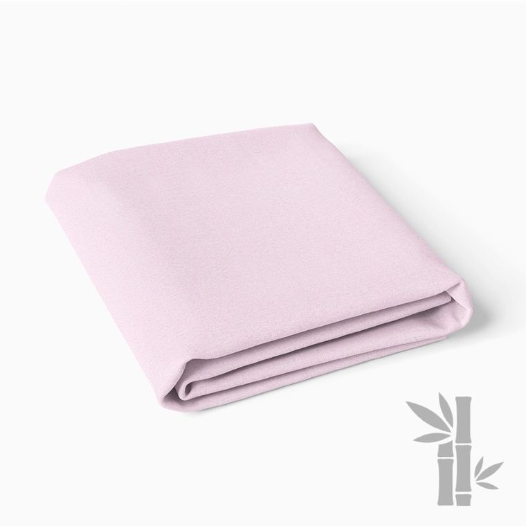 Eevi, prześcieradło bambusowe, różowe, 120-60 cm