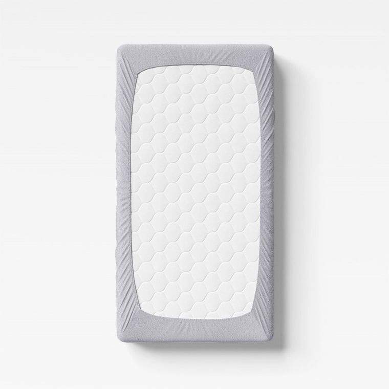 Eevi, prześcieradło, frotte, jasnoszare, 140-70 cm