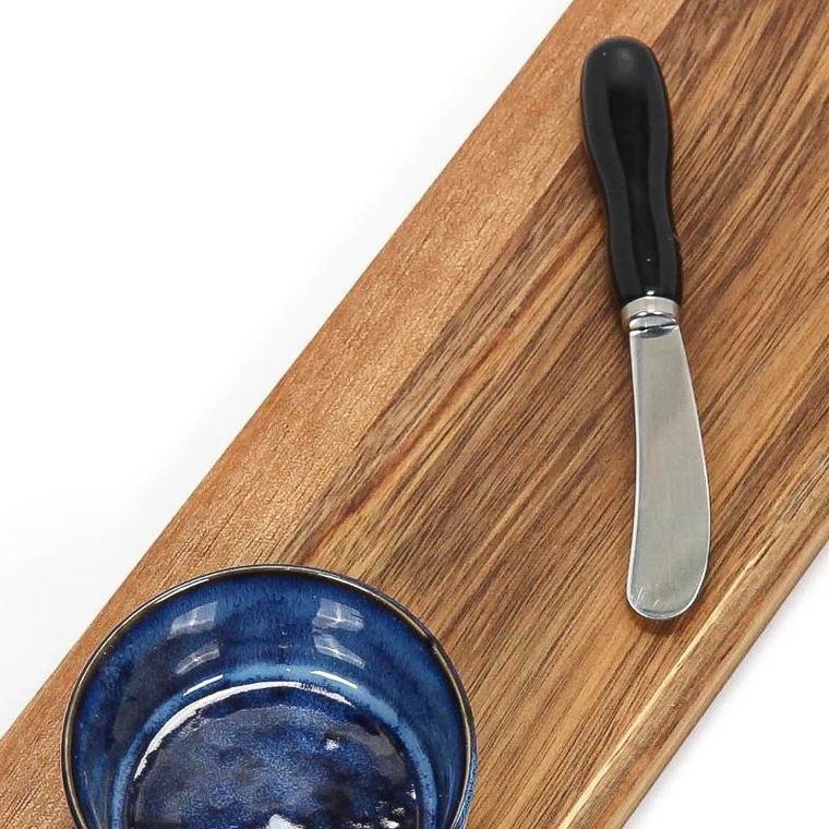 eh Excellent Houseware, deska do serwowania przekąsek, z miseczką i nożykiem