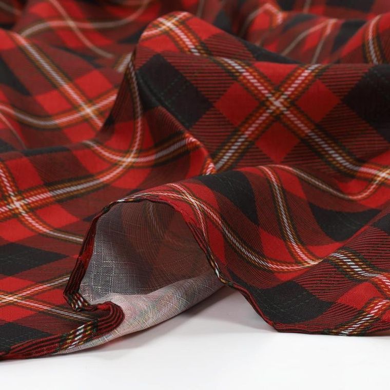 Eh Excellent Houseware, obrus w szkocką kratę, 130-180 cm