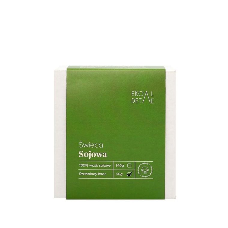 Ekodetale, Elegance, świeca sojowa w szkle, 60g