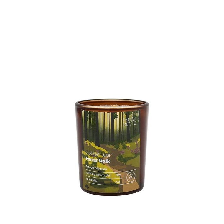 EkoDetale, Mood Stories, świeca sojowa w szkle, Golden Hour Forest Walk, 60g