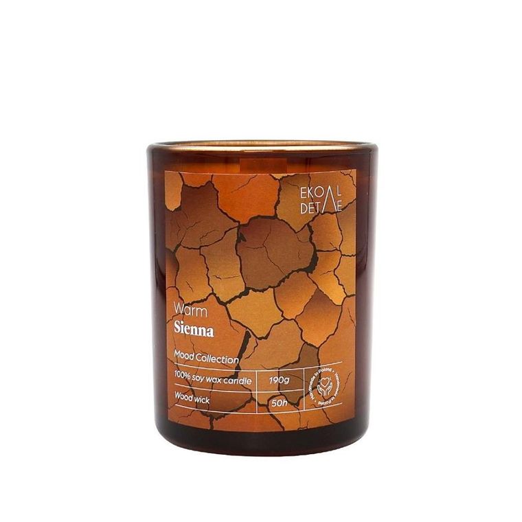 EkoDetale, Mood Stories, świeca sojowa w szkle, Warm Sienna, 190g