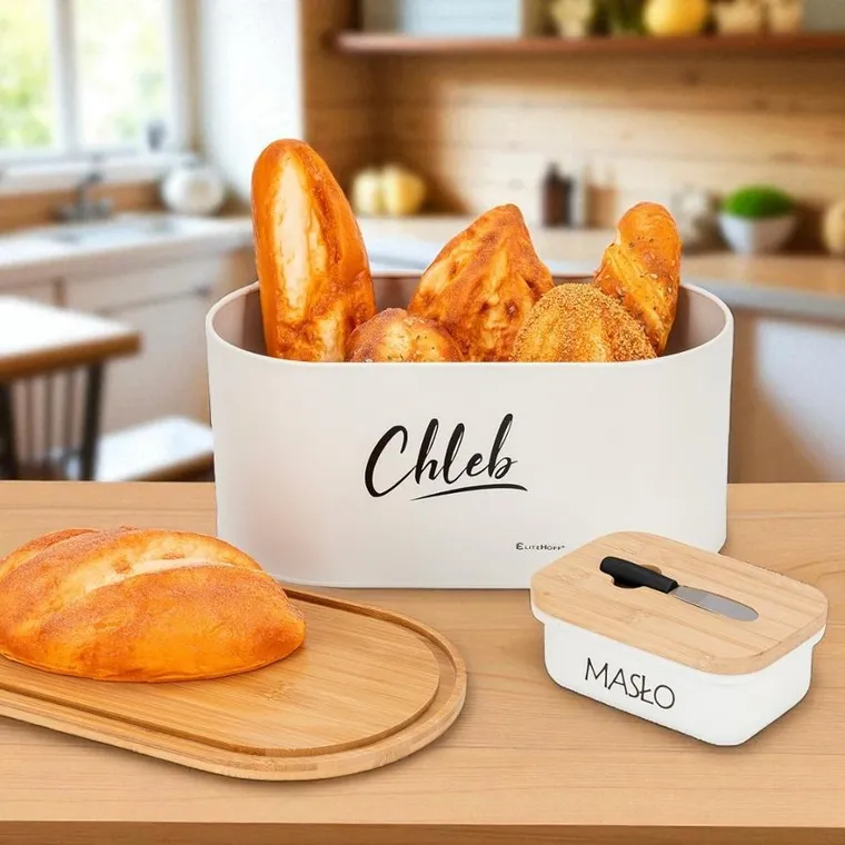 Elitehoff, chlebak z zestawem pojemników i maselniczką