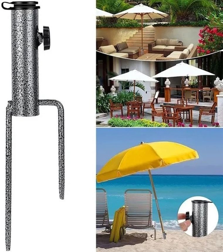 Enero, baza, mocowanie do parasola plażowego, metalowe