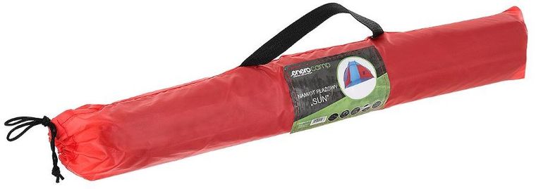 Enero camp, namiot, osłona plażowa sun, niebiesko-czerwona, 200-100-105 cm