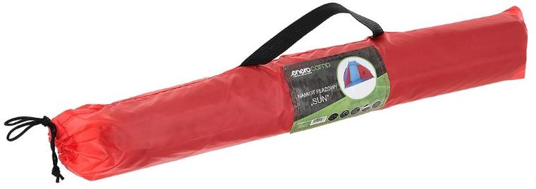 Enero Camp, namiot plażowy Sun, osłona, niebiesko-czerwony, 200-120-120 cm