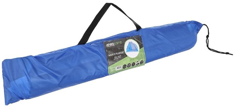 Enero Camp, namiot plażowy Sun, osłona, szaro-niebieski, 200-100-105 cm