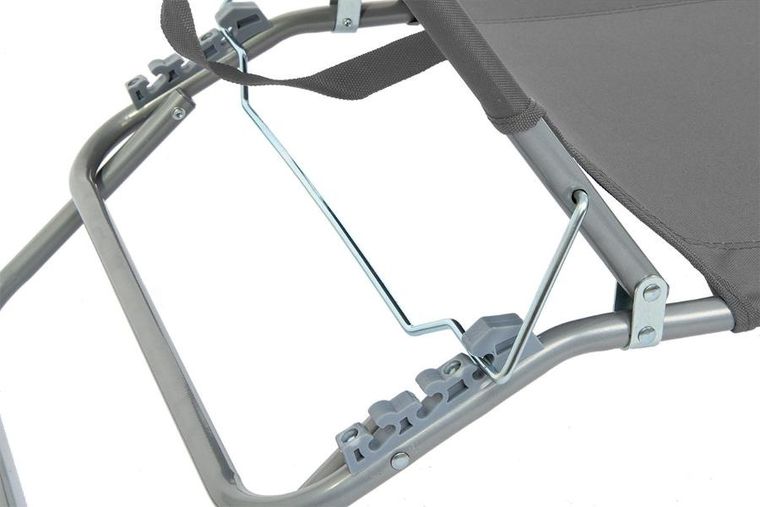 Enero Camp, składane łóżko turystyczne, szare