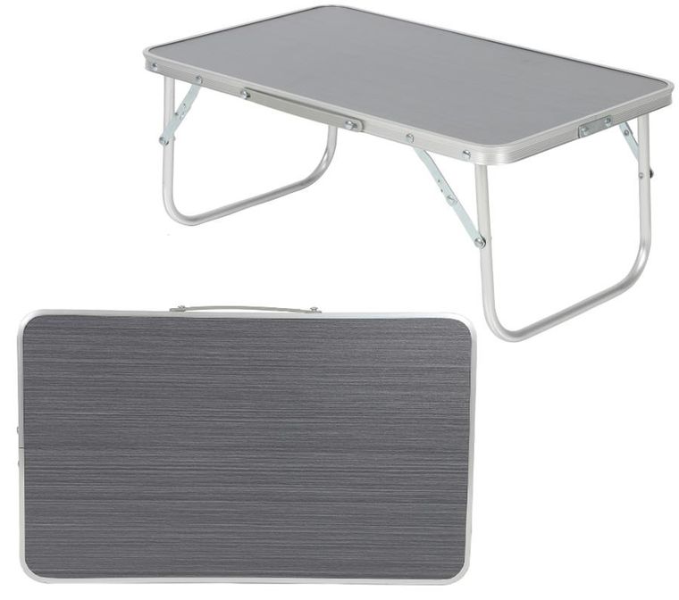 Enero Camp, stolik turystyczny, szary, 56-34-24 cm