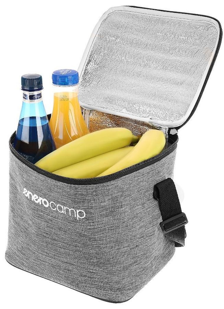 Enero Camp, torba termiczna, szara, 9l, 22-18-22 cm