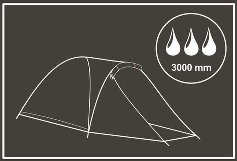 Enero Camp, Trip, namiot 2 osobowy, 275-150-105 cm