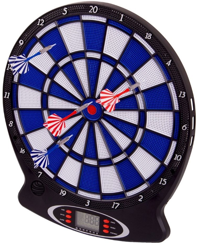 Enero, elektroniczna tarcza do darta, niebieska, 43 cm