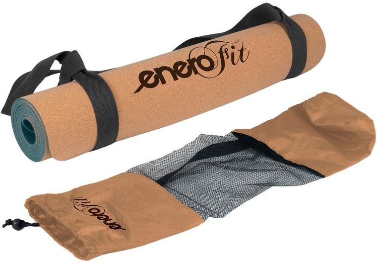 Enero, Fit, korkowa mata do ćwiczeń jogi, 183-61-0,4 cm