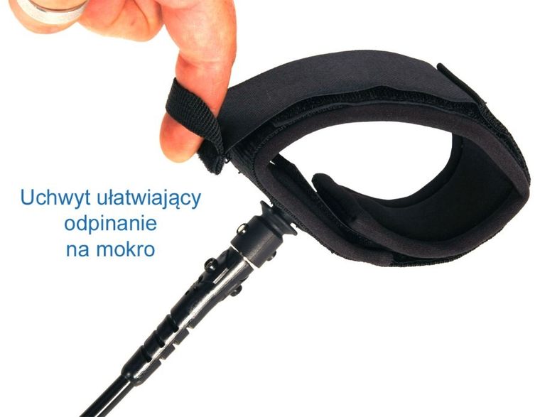 Enero, linka zabezpieczająca do deski SUP, czarna, 10 stóp