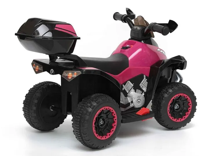 Enero, Micron, quad, pojazd na akumulator, różowy