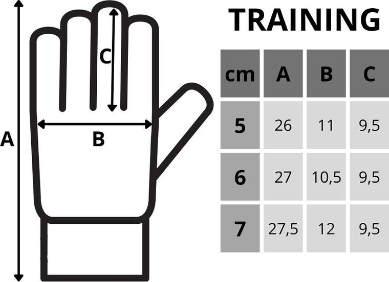 Enero, rękawice piłkarskie, Training, rozmiar 6