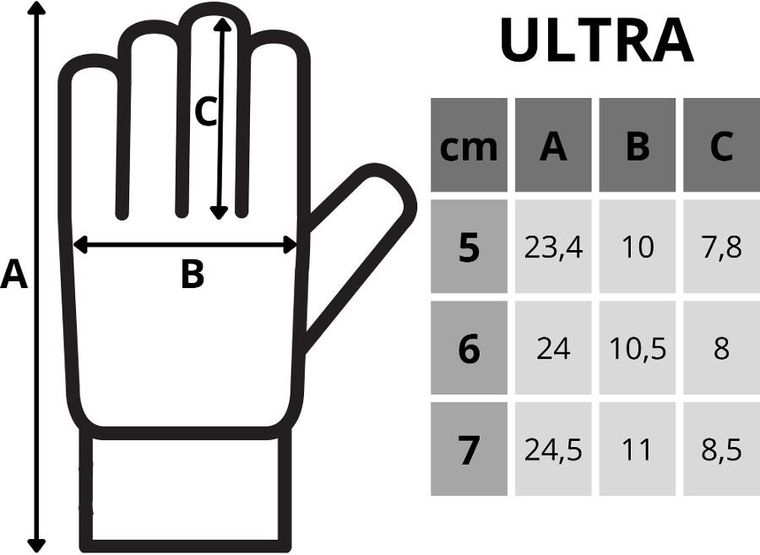 Enero, rękawice piłkarskie, Ultra, rozmiar 6
