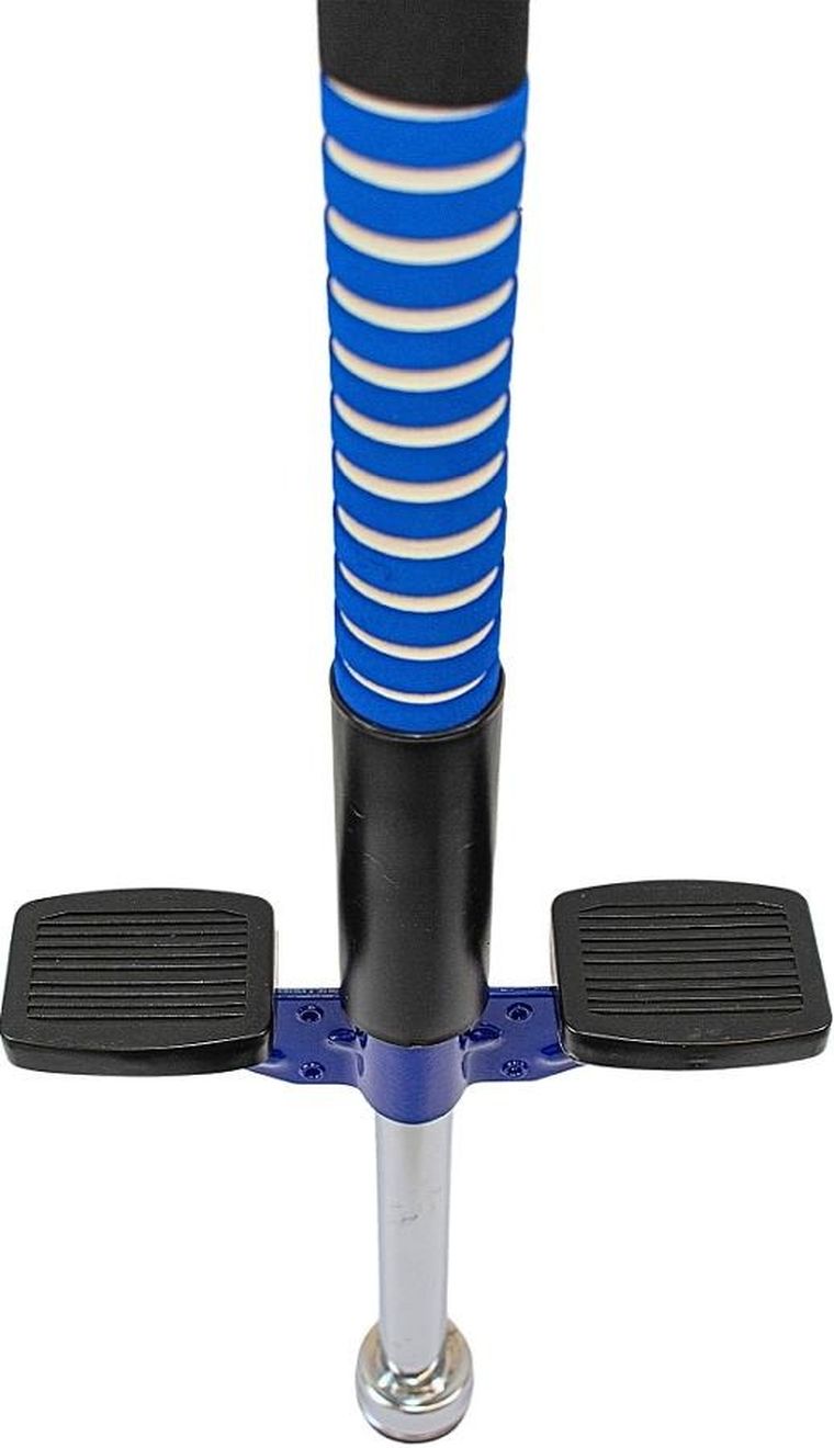 Enero, skoczek pogo, drążek do skakania, niebieski