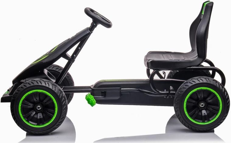 Enero Toys, gokart na pedały, czarno zielony