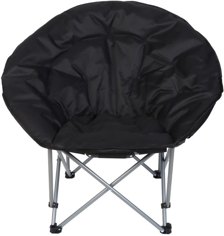 Enero, Trip, fotel turystyczny składany, czarny, 83-80-40 cm