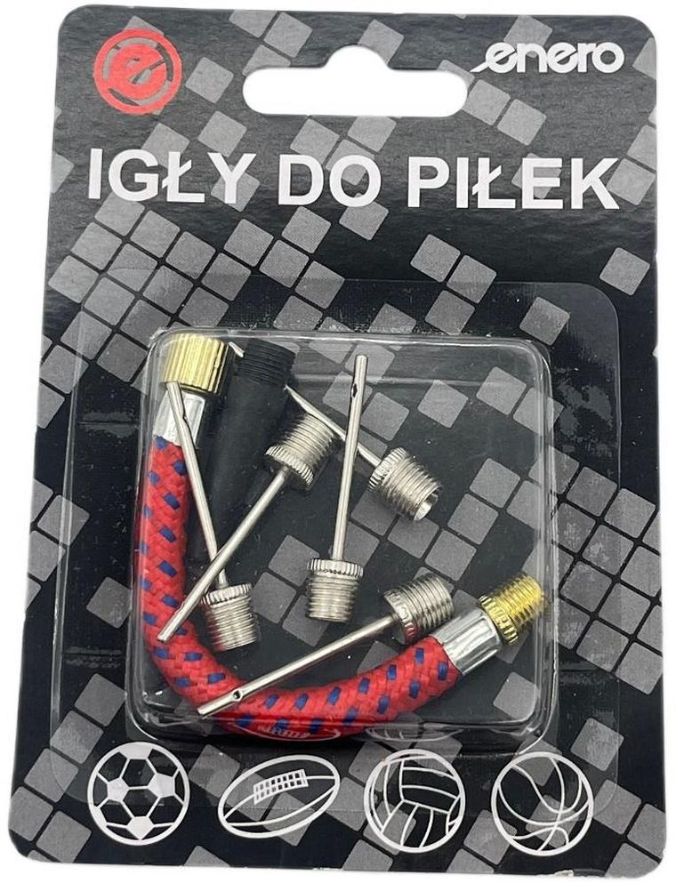 Enero, zestaw igieł z wężykiem do pompki, 5 szt.
