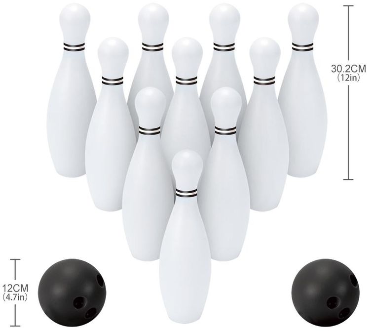 Enero, zestaw sportowy do gry w kręgle, 30 cm